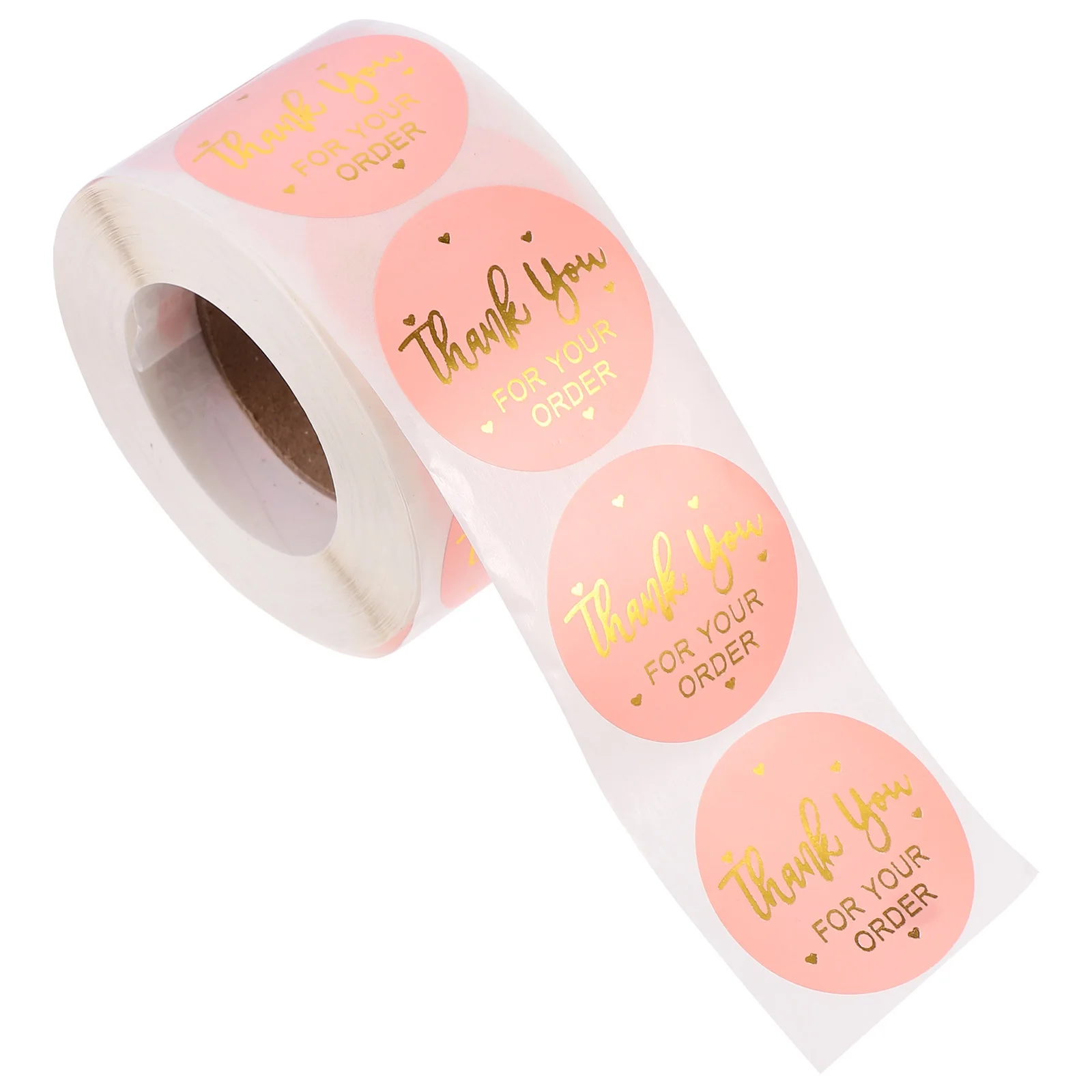 

500Pcs Thank You Business Labels Round Stickers Mailing Envelope Seal Gift Packaging Decals Customer Appreciation
