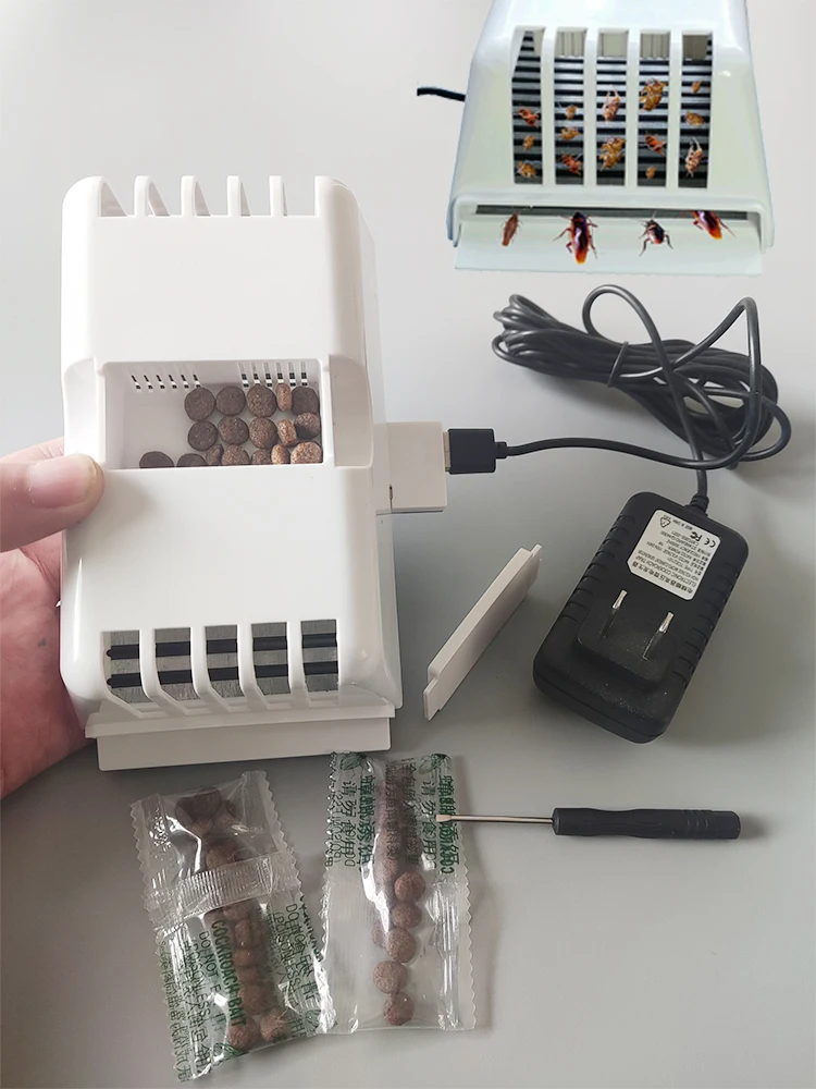 Electronic Cockroach Extermination Non-toxic Cockroach Extermination Safe Cockroach Trapping Used in Home Living Rooms Kitchens