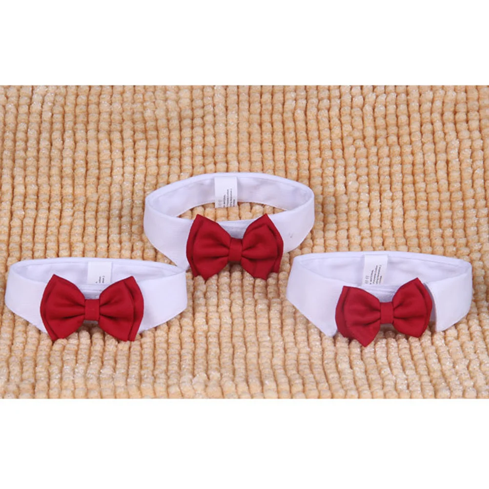 

Red Bowknot Pet Collar Cat Cotton Tie Adjustable Bow Collar for Daily Party Outdoor Sports Supplies