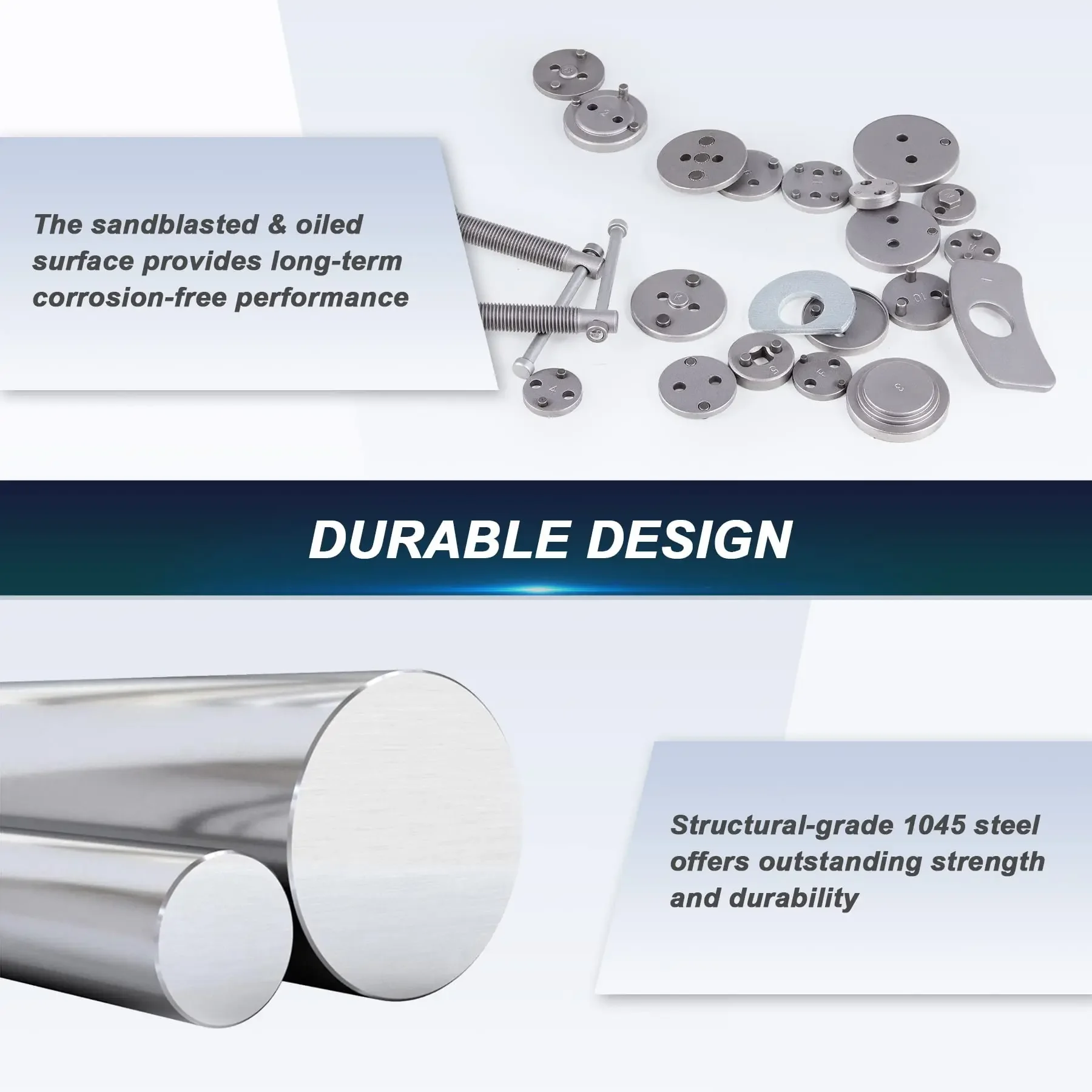 EADavid-Kit d'outils de réparation de voiture, frein à disque de voiture, réglage universel, intercalaires de roue, piston à l'arrière lointain, ensemble de 22 pièces