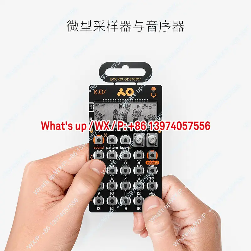 Teenage engineering pocket synthesizer PO-33 K. O! handy sampler sequencer