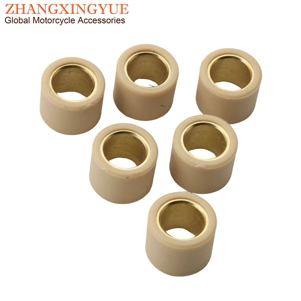 6PC Variator Roller 13g 14g Weights 21x17mm For Derbi Gp1 Low Seat 250cc 4T