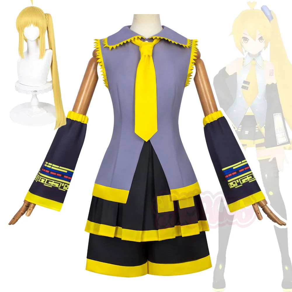 ensemble-complet-de-cosplay-de-mesmerizer-akita-neru-robe-d'uniforme-de-chanteur-virtuel-et-d'hypnotiseur-avec-manches-amovibles-perruque-complete
