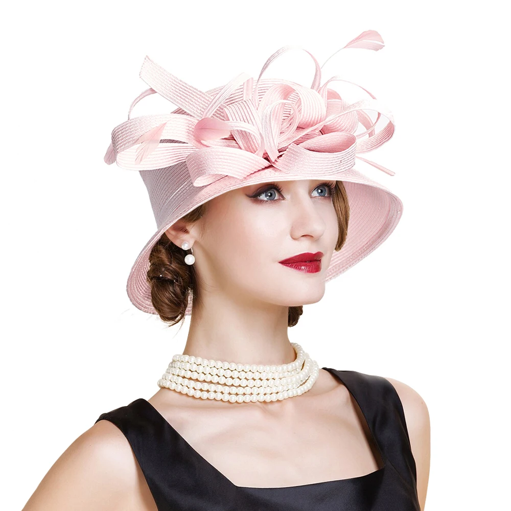 

Kentucky Derby Hat Tea Party Formal Church Hat For Women 2023 fancy hats Sombrero Mujer S10-3707