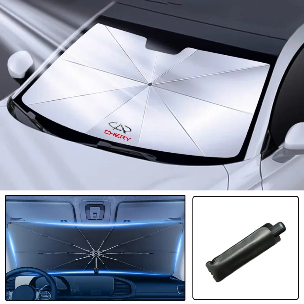 Car windshield Sunshade Umbrella Protector Parasol Foldable For Chery Tiggo 3 5X 4 8 7 Fora QQ IQ Fulw Auto Accessories Shading