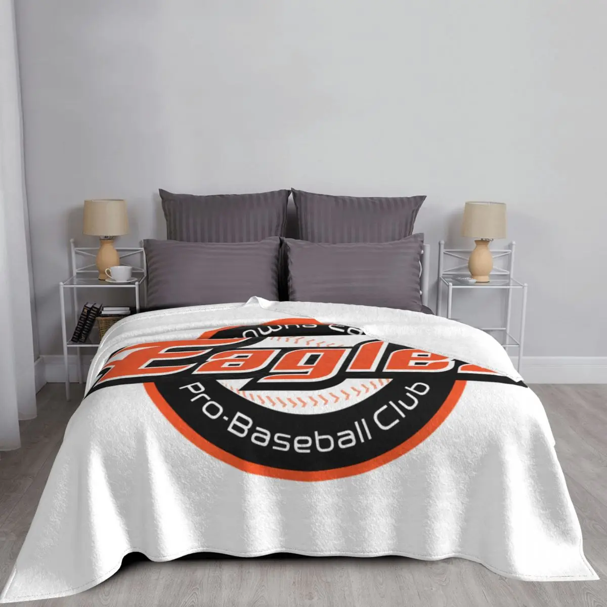 Hanwha Eagles Baseball Team Sport Lover Blanket Coral Fleece Plush Winter Soft Throw Blankets for Bedding Outdoor Bedspreads