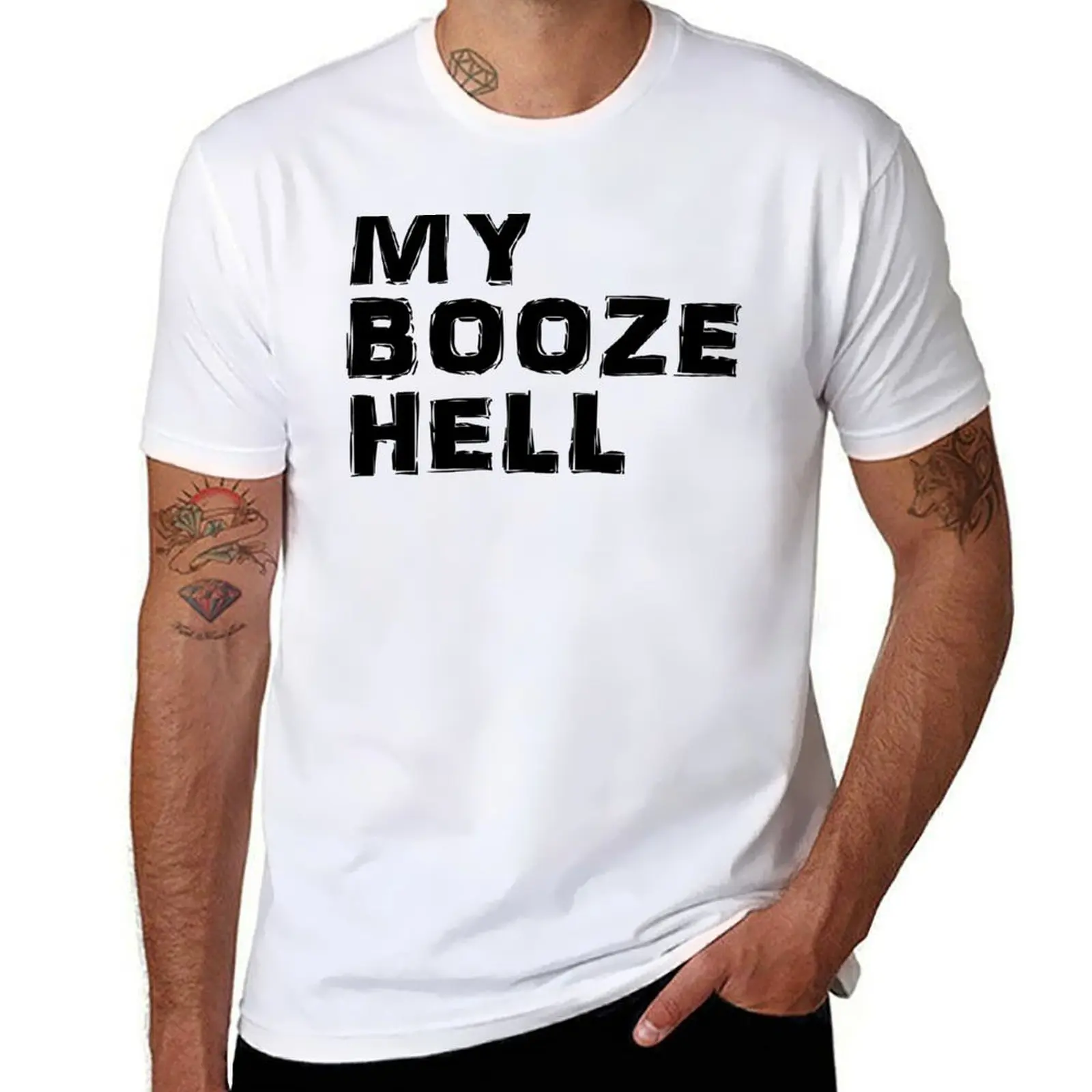 

My Booze Hell for light colours. T-Shirt t shirts for man pack white t shirt man cotton T-Shirt