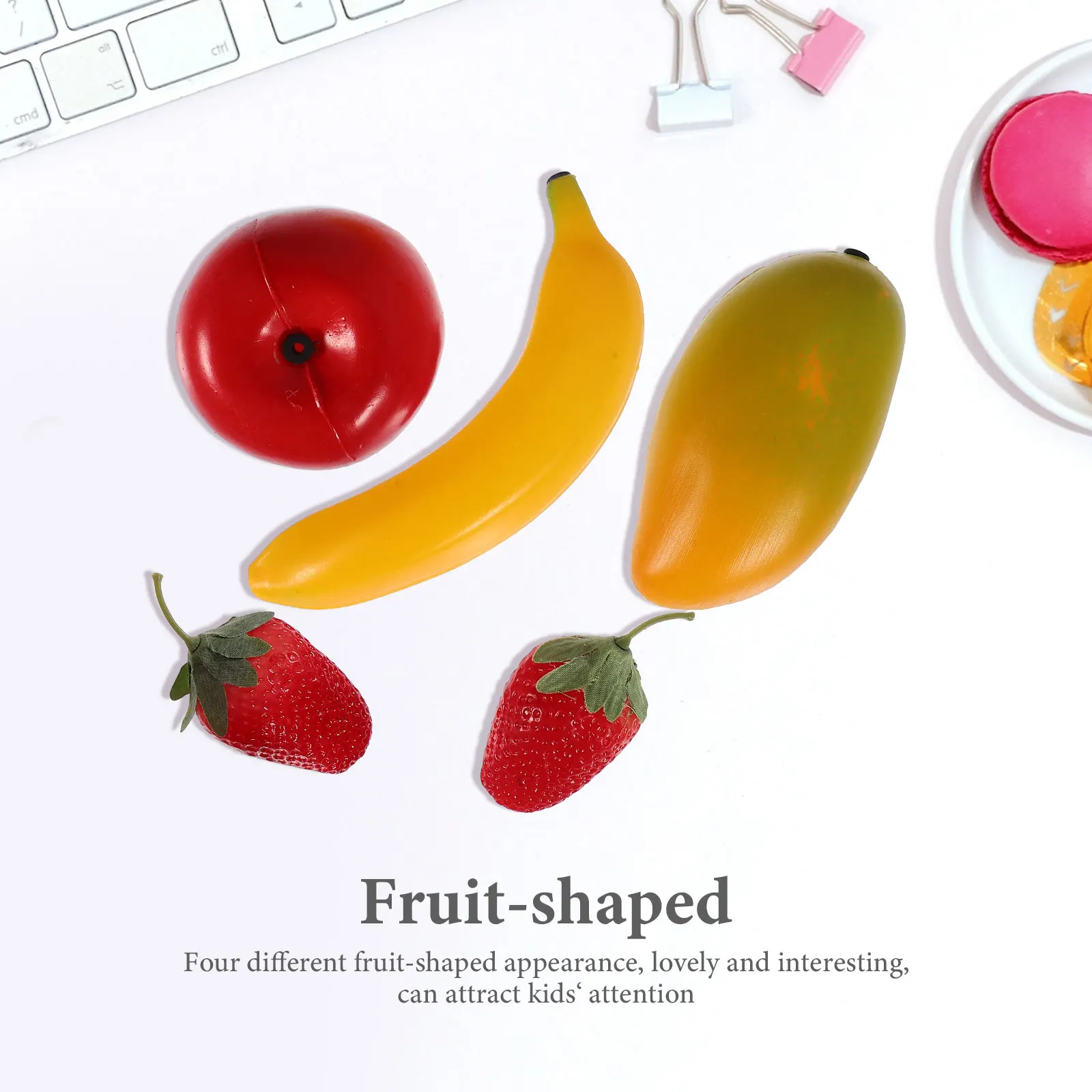 

Fruit Sandbox Toy Fruit-shaped Toys Music Shaker Musical Instruments for Kids Maracas Abs Listening Development