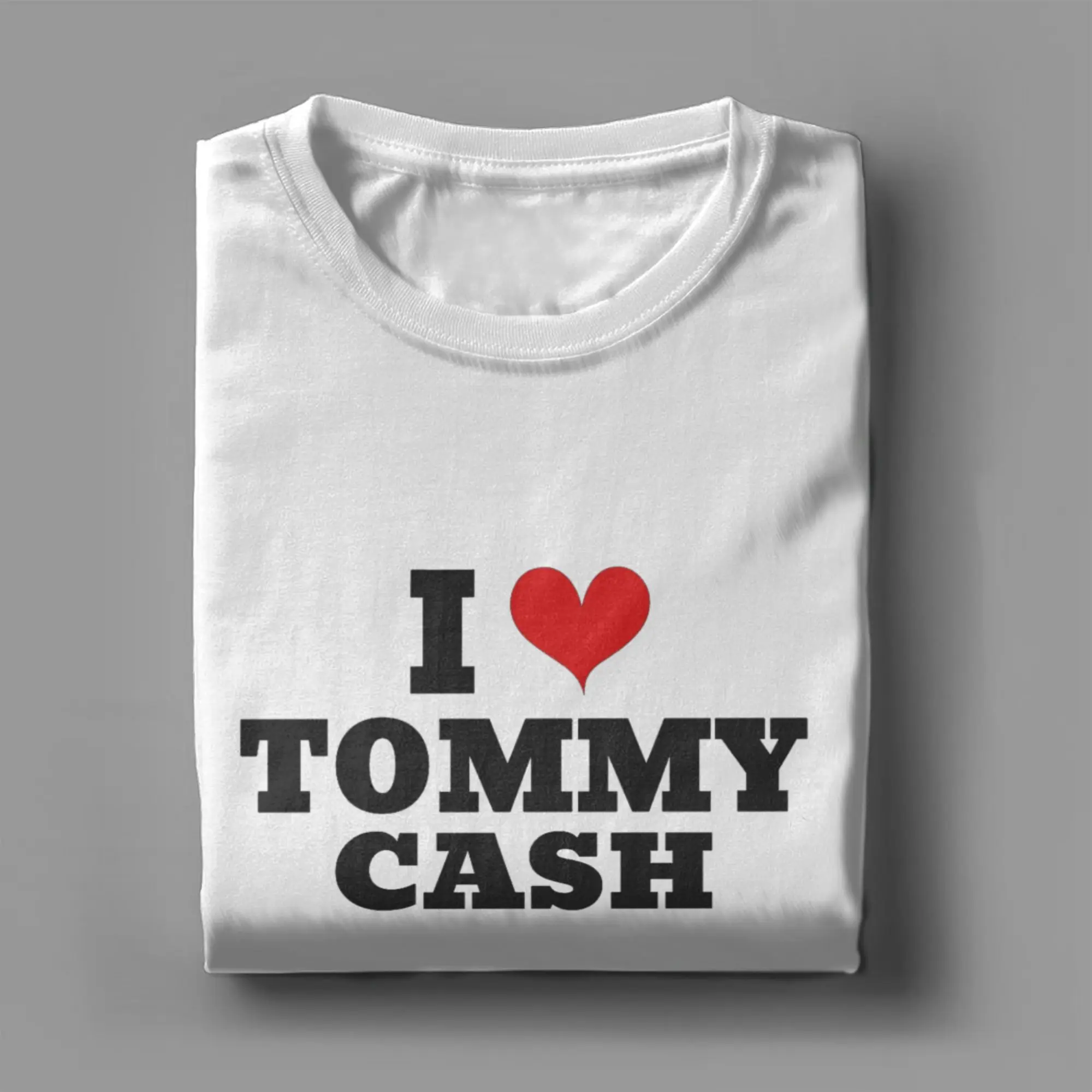 

Tommy Cash Eurovision 2025 T Shirt for Men Cotton T-Shirts Crewneck I Love Tommy Cash Tee Shirt Short Sleeve Clothes Plus Size