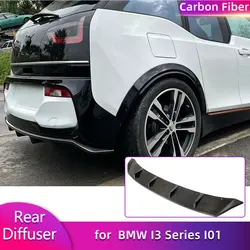 Carbon Fiber Rear Bumper Diffuser Lip Spoiler for BMW I3 Series I01 4-Door 2018-2020 Car Rear Apron Lip Guard Body Kit FRP
