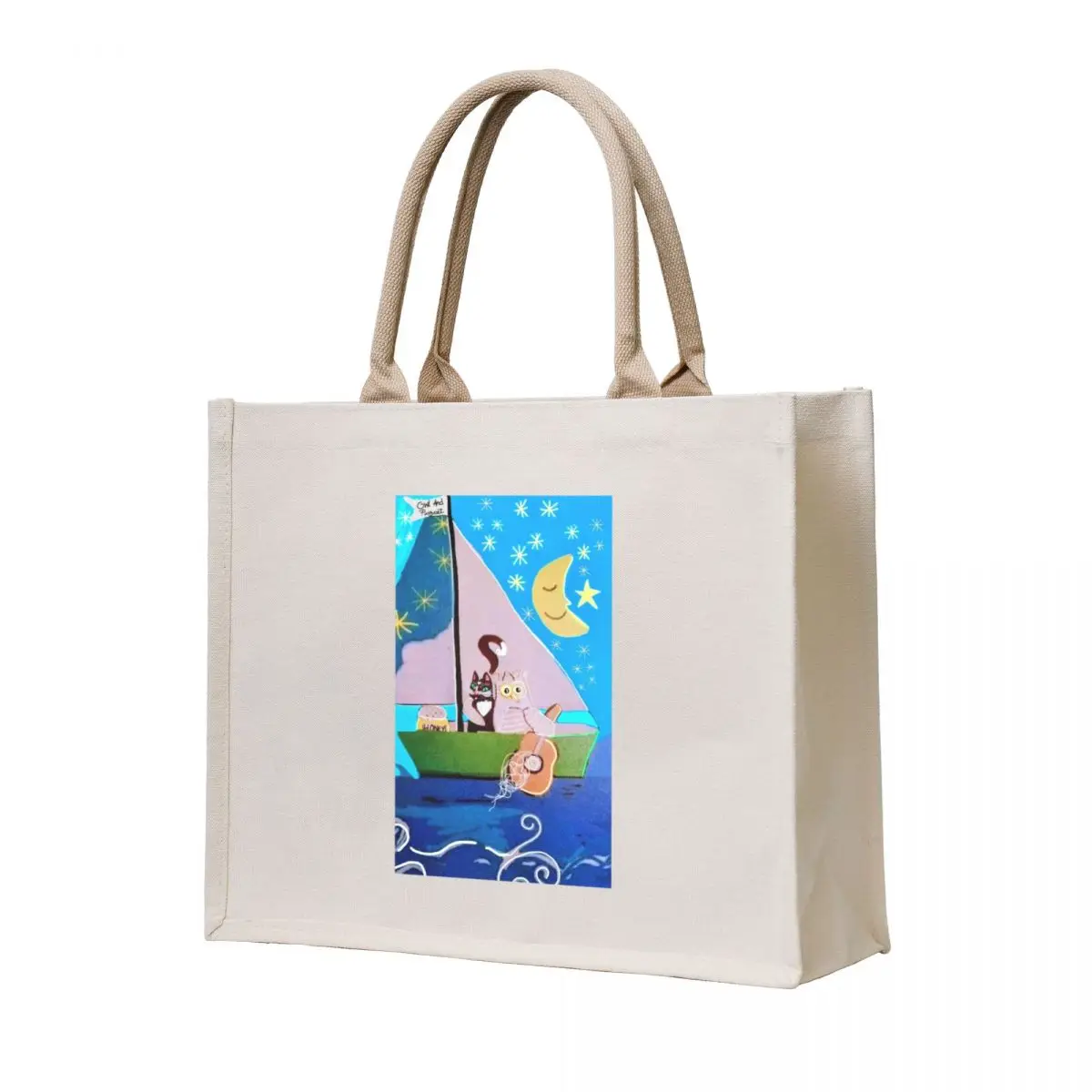 

The owl and the pussycat Tote Bag Handbags women custom canvas bag hand bag custom tote