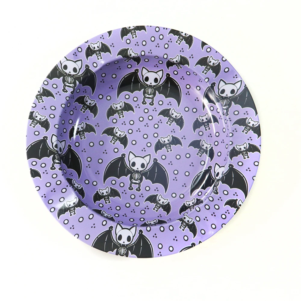 تصميم صفيح صينية لف منفضة سجائر ملحقات التدخين صينية السيجار التبغ بار غرفة المعيشة لصديقها هدية إبداعية #5