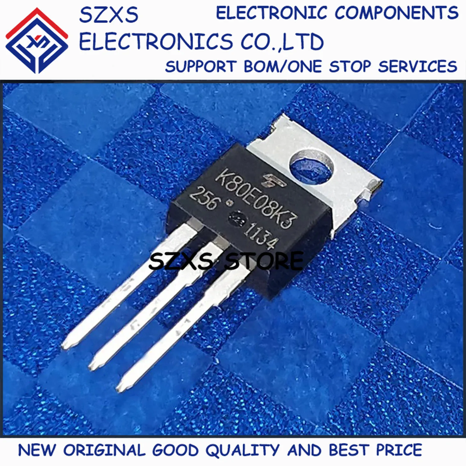 

New Original 10Pcs K80E08K3 TK80E08K3 TO-220 80V 80A MOSFET Field Effect Transistor In Stock Electronic Components Good Quality