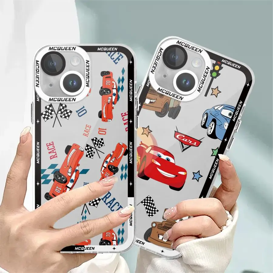 Disney Lightning McQueen Cute Transparent Clear Soft Phone Case for Honor X7b X9b X8a X9a 5G X8 90 Lite Cover Shell