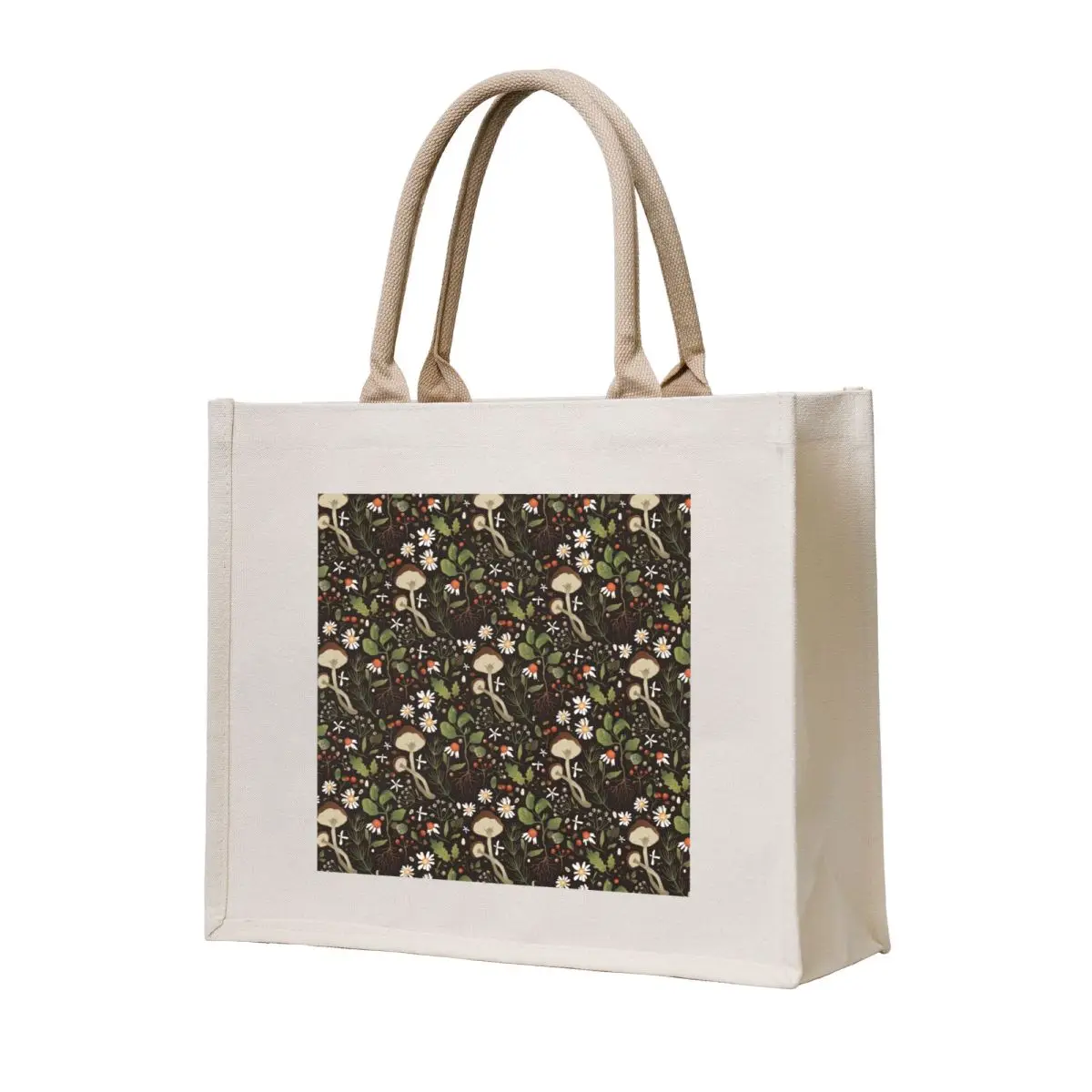 

Mushroom Cottagecore Pattern Tote Bag cute pouch bag bags woman 2025 Lady bags reusable shopping bags