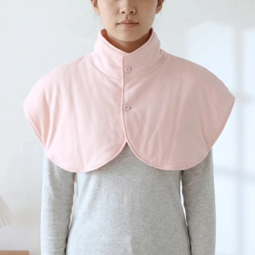 Breathable Shoulder Warmer Pad Thickened Comfortable Thermal Shoulder Wrap Protector High Neck Cotton Shoulder Brace