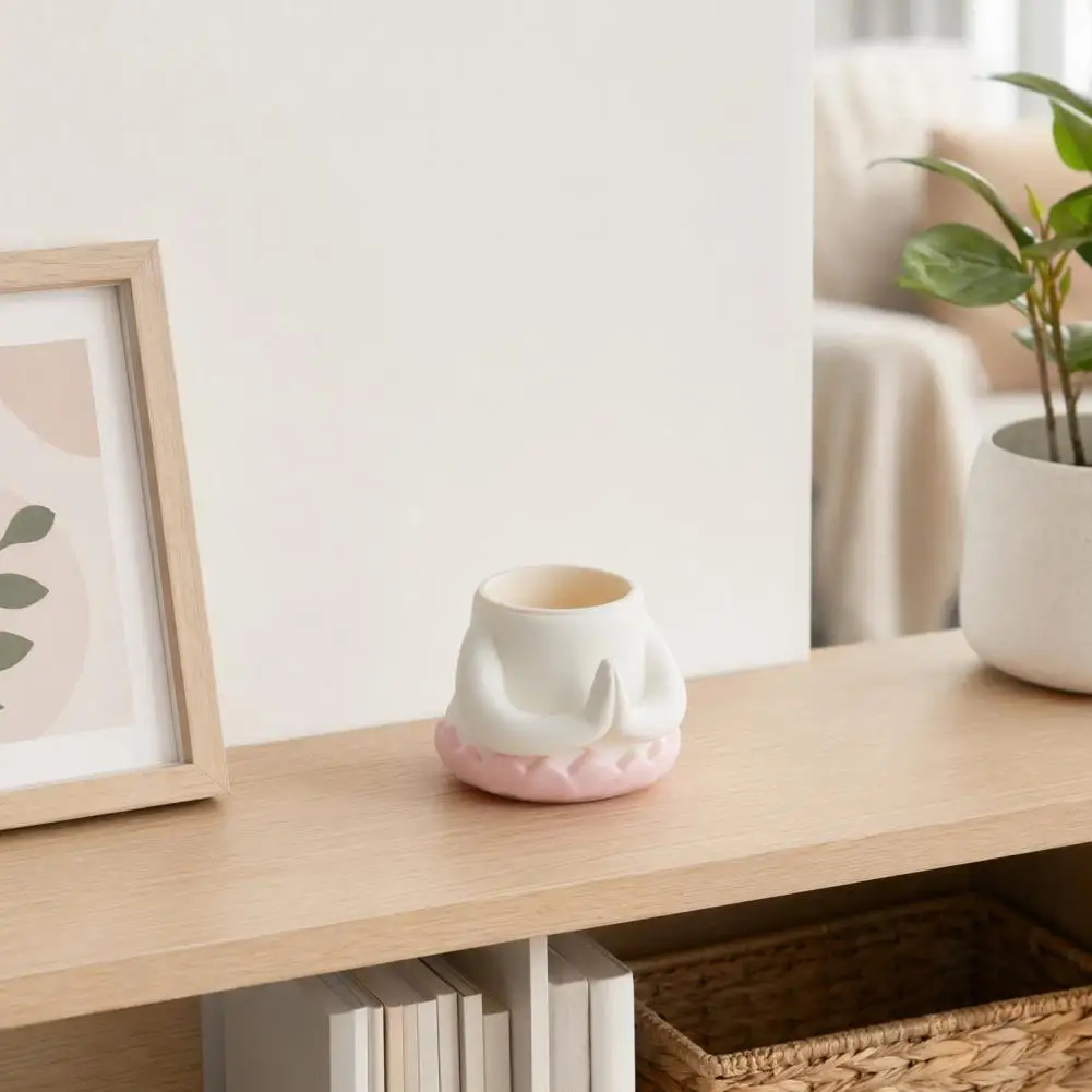 Lotus Shaped Plant Pot 3D Printed Flower Vase Growing Pots With Drainage Hole Plastic Jewelry Storage Box