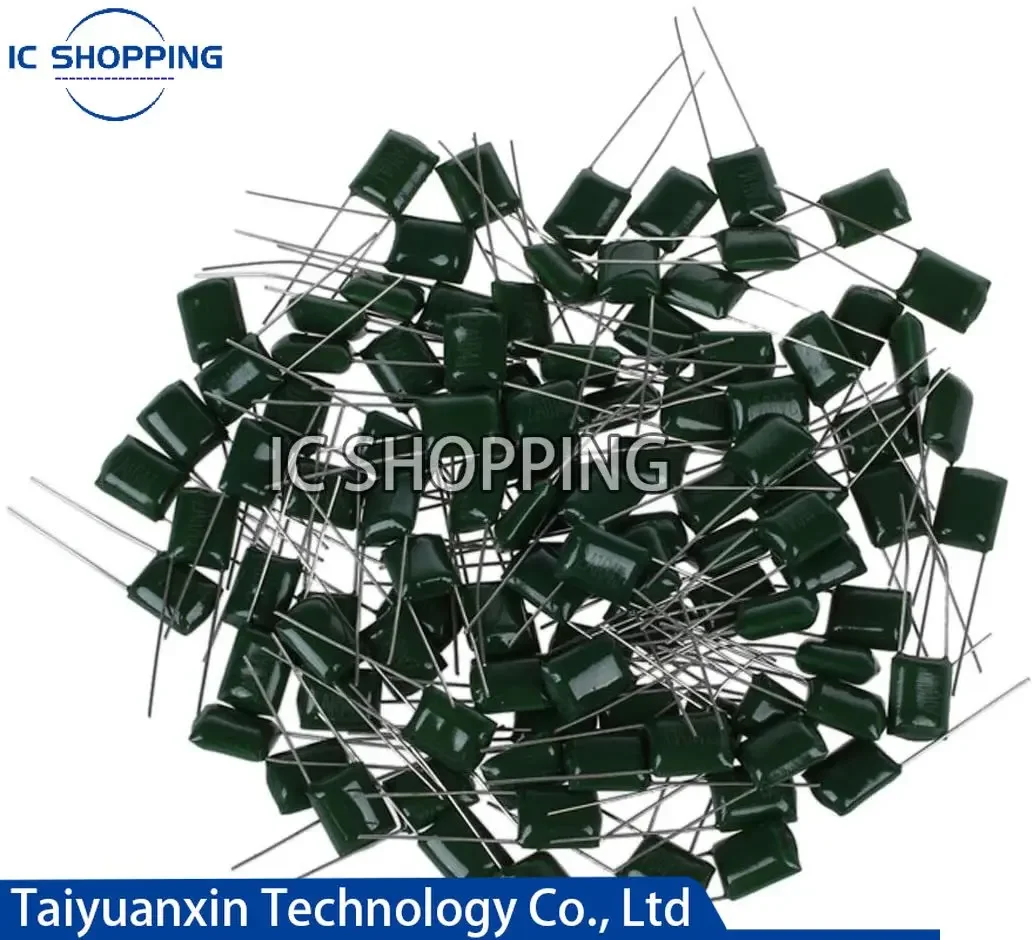 1000Pcs 100V Polyester Film Condensator 1nF 2.2nF 100nF 47NF 220nF 2A102J 2A152J 2A222J 2A392J 2A102J 2A103J 2A473J 2A104J 2A474J