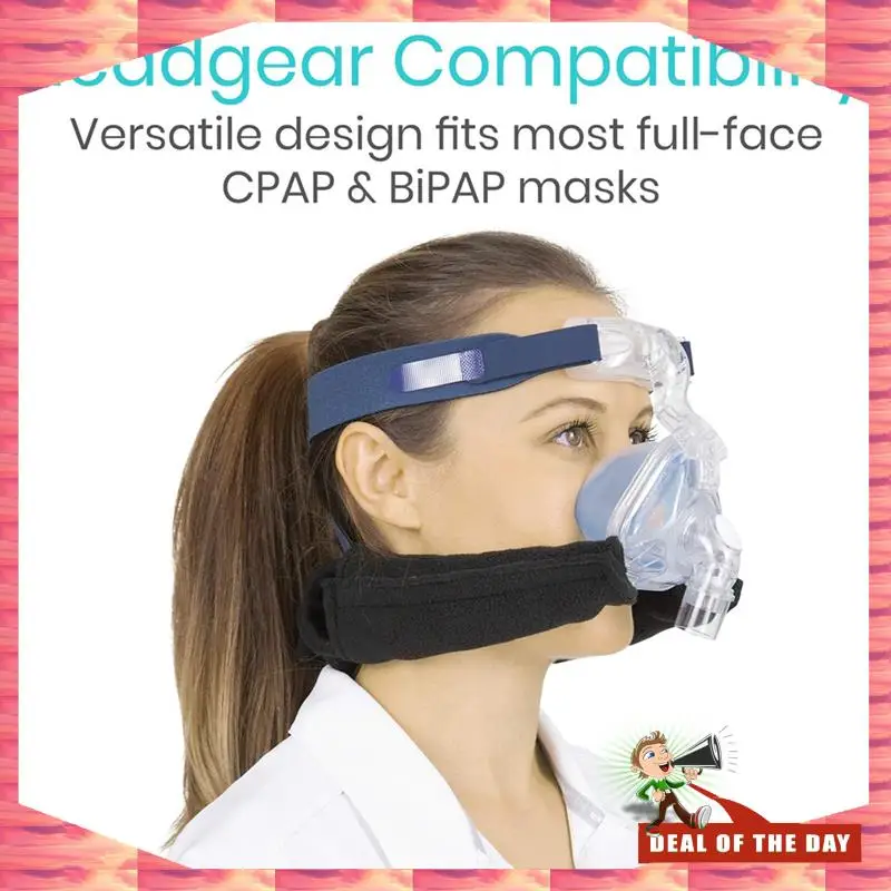 24-Hour Delivery 1Pcs CPAP Neck Pad - Mask Strap Padded Accessories - Fleece Comfort Cover For Full Face And Nasal Headgear -Sup