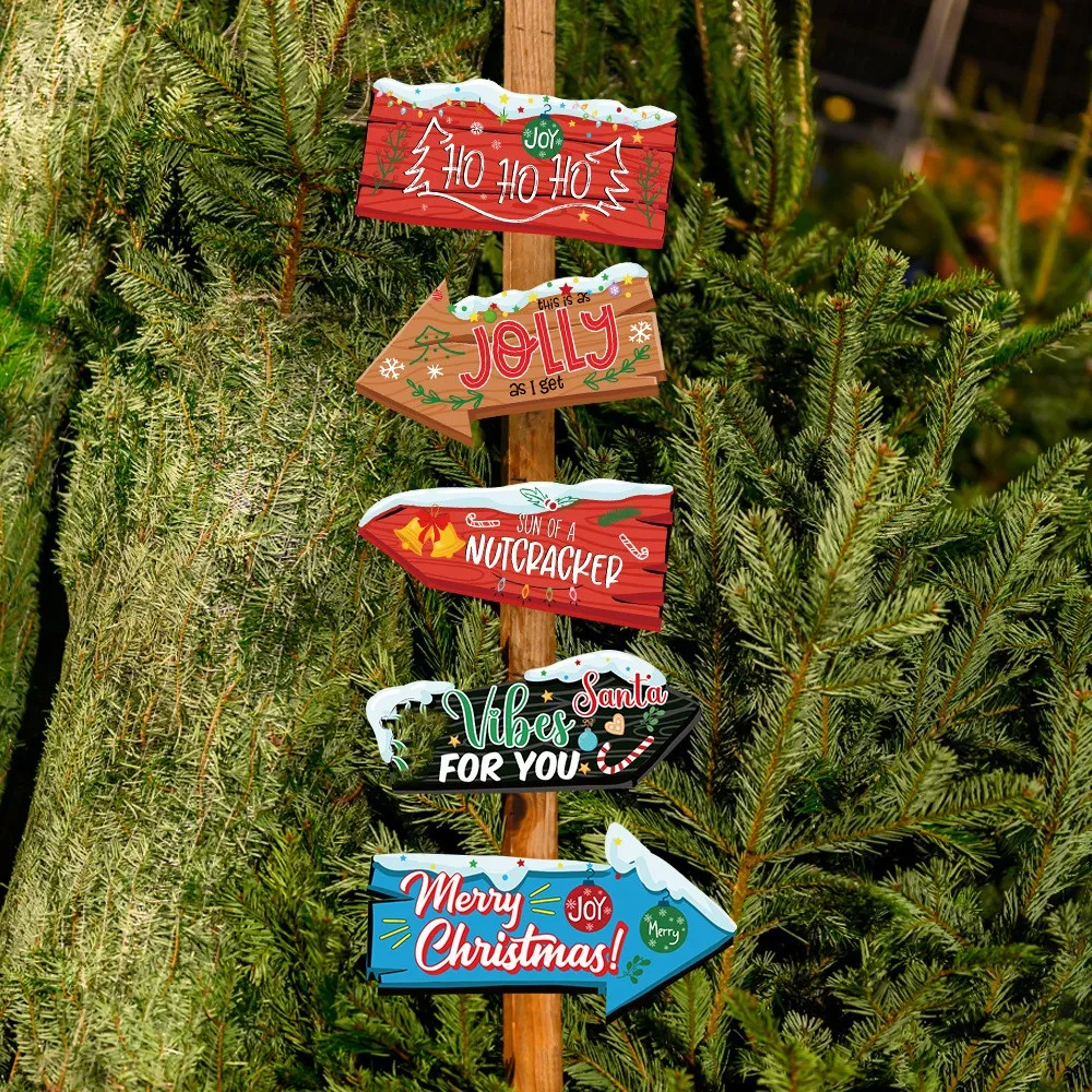 Arrows Guide Road Signs Road Signs And Directional Signs Christmas Decoration Props Christmas Scene Decoration Navidad