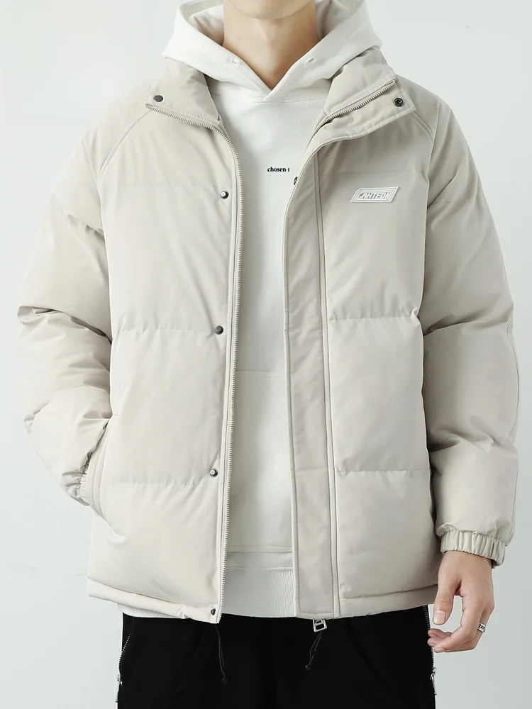 

Pierre Cardin Men's Winter Thiened Cotton Jaet Loose Casual Outerwear Zipper Closure Long Sve Youth Faion Cleanfit