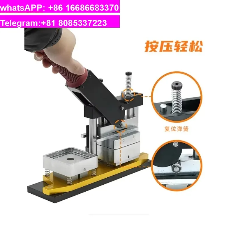 50 * 50MM square badge machine chest soft suction card set DIY refrigerator sticker making 1PCS