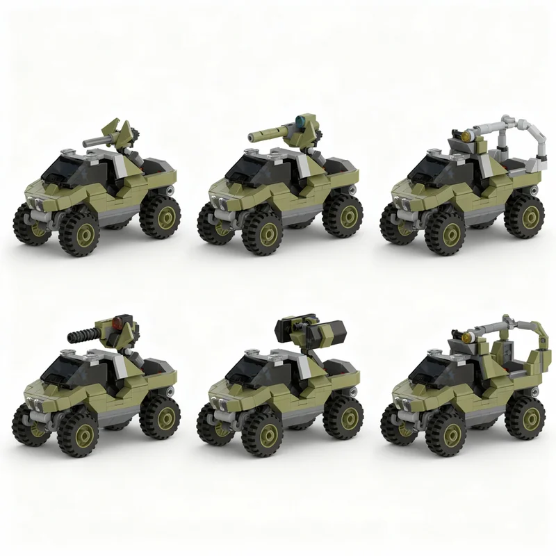 Art And Craft Rocket - 378pcs MOC Space Warthog SpeedChampions -