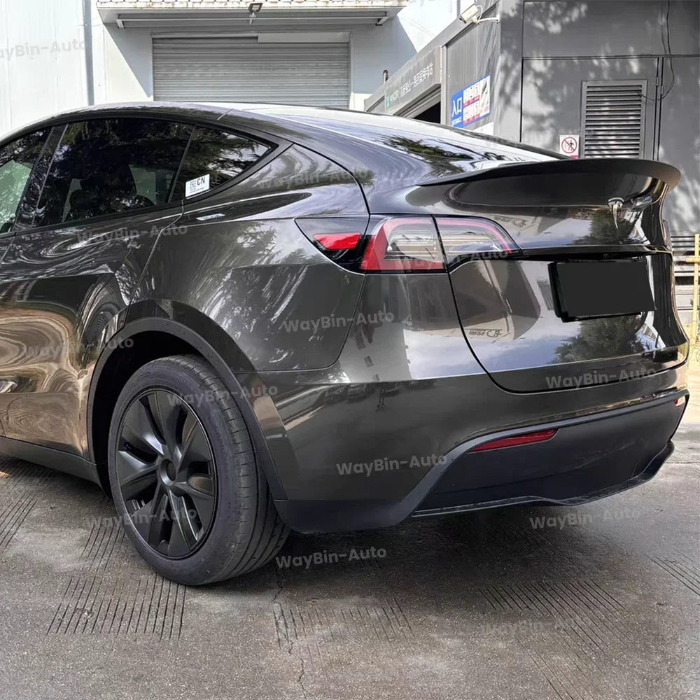 For Tesla Model Y 2020-2024 New Performance Version Real Carbon Fiber Spoiler Rear Trunk Lid Wing Musk Sign Auto Accessories Car