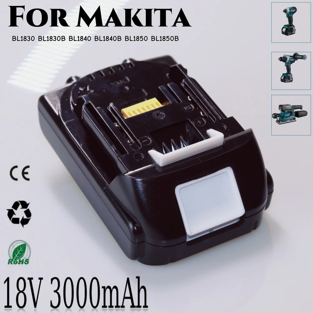 BL1815 18 فولت 3.0Ah ليثيوم أيون قابلة للشحن استبدال البطارية لماكيتا أدوات كهربائية BL1820 BL1830 LXT400 BL1840 BL1850 194309-1