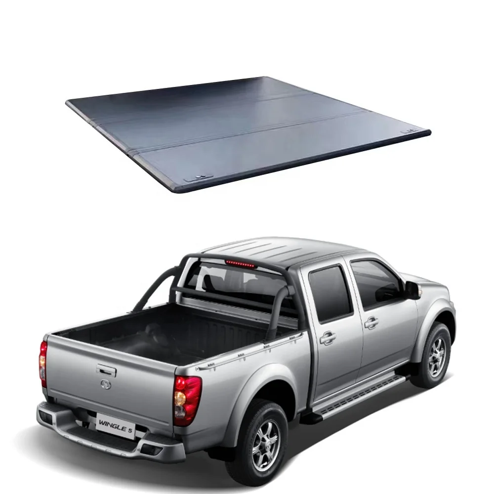 High Quality Car Accessories Hard Tri-fold Tonneau Cover For Wingle 5