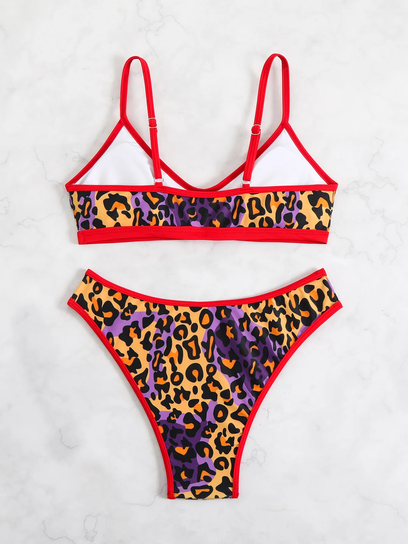 2025 nouveau Sexy taille basse une pièce Bikini femmes Patchwork imprimé fronde maillot de bain serré Push Up maillots de bain dos nu plage maillot de bain