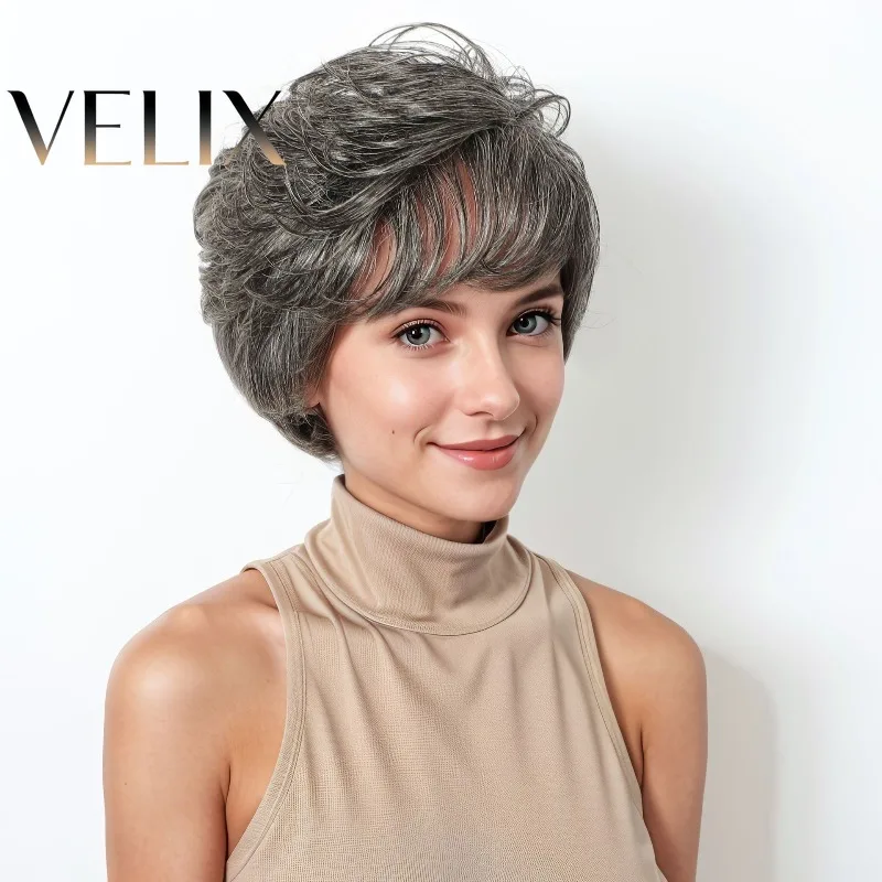 short-straight-hair-with-bangs-4-dark-gray-and-light-gray-human-hair-full-machine-wig-brazilian-virgin-remy-full-machine-made