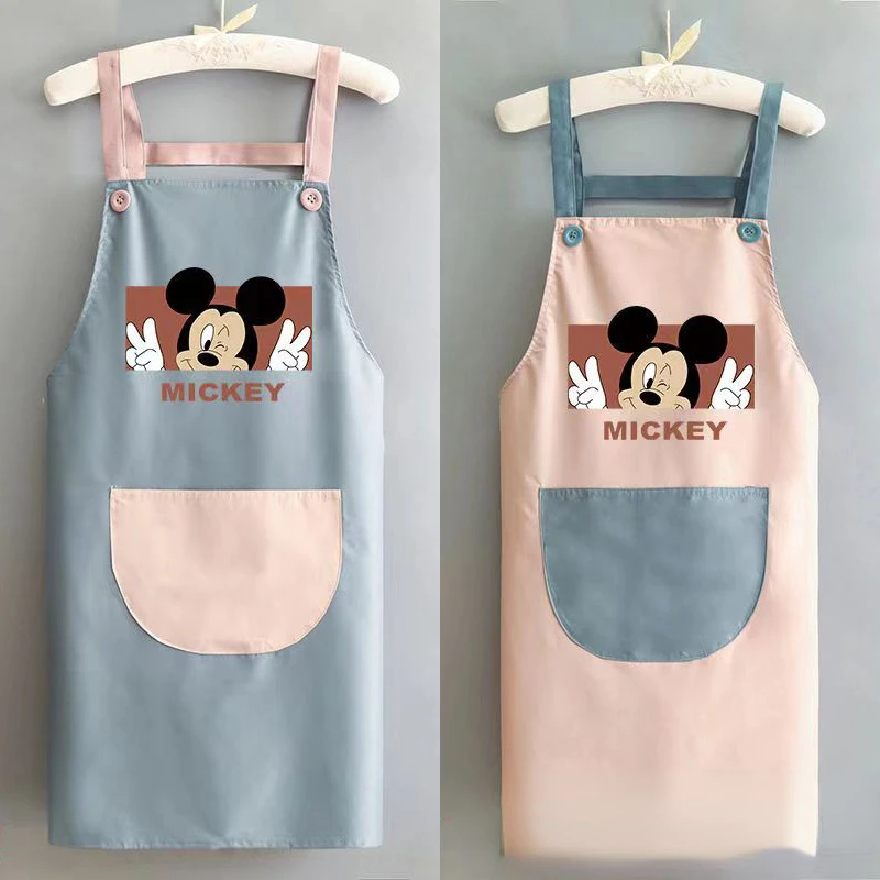 Disney Mickey Mouse grembiule cucina vita estate impermeabile Anti-fouling uomo donna moda caffè tuta grembiule abiti da forno