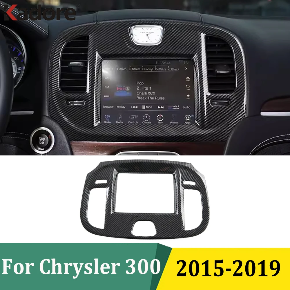 

Декоративная накладка на панель управления навигацией для Chrysler 300 2015-2019 годов, аксессуары для стайлинга салона автомобиля