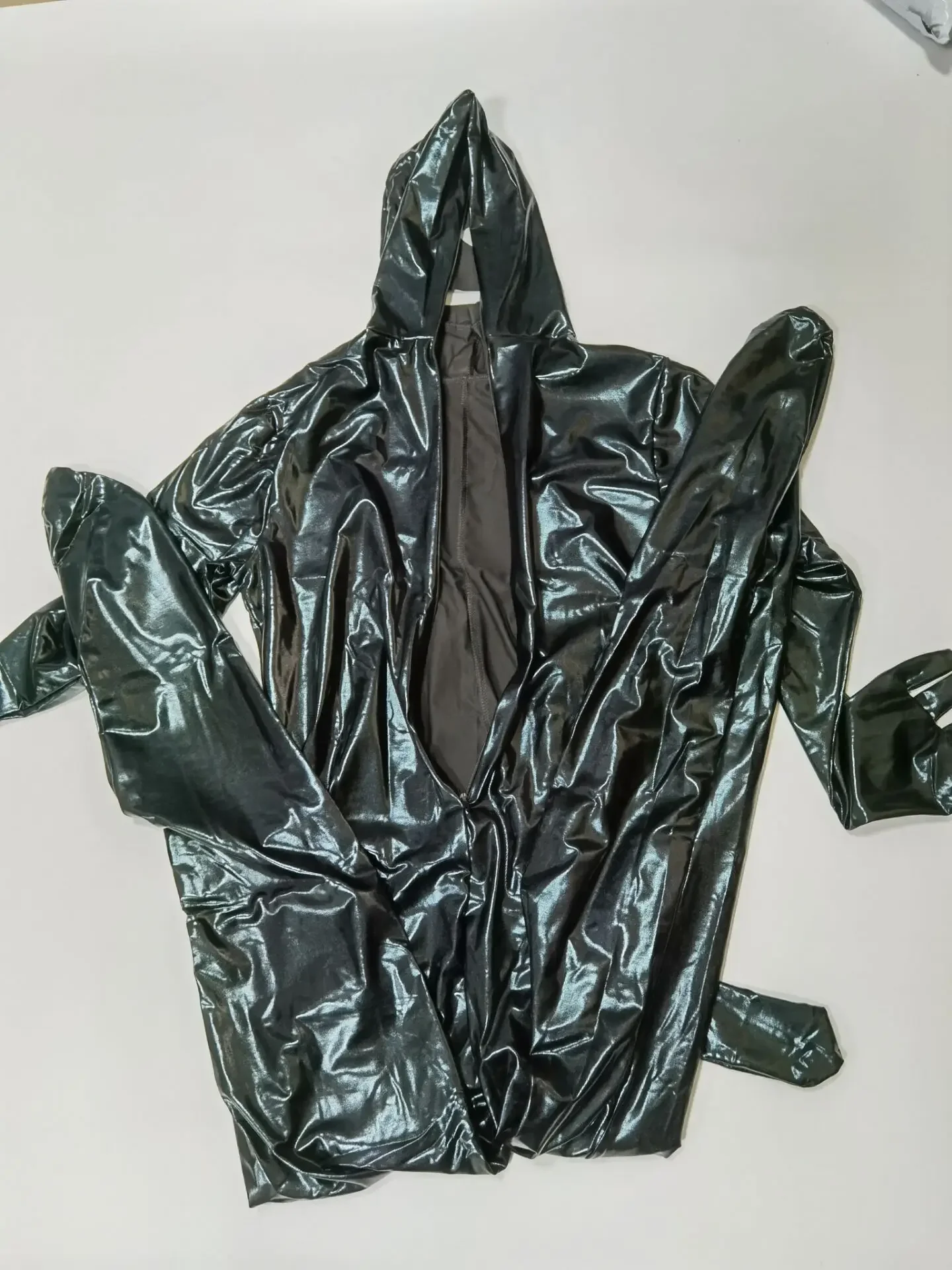 XXOO PU Leder Männer Sexy Gefangene Body Faux Latex Männliche Erotische Overall Homosexuell Sex Dessous Erwachsene Produkte Club Bühne Kostüm