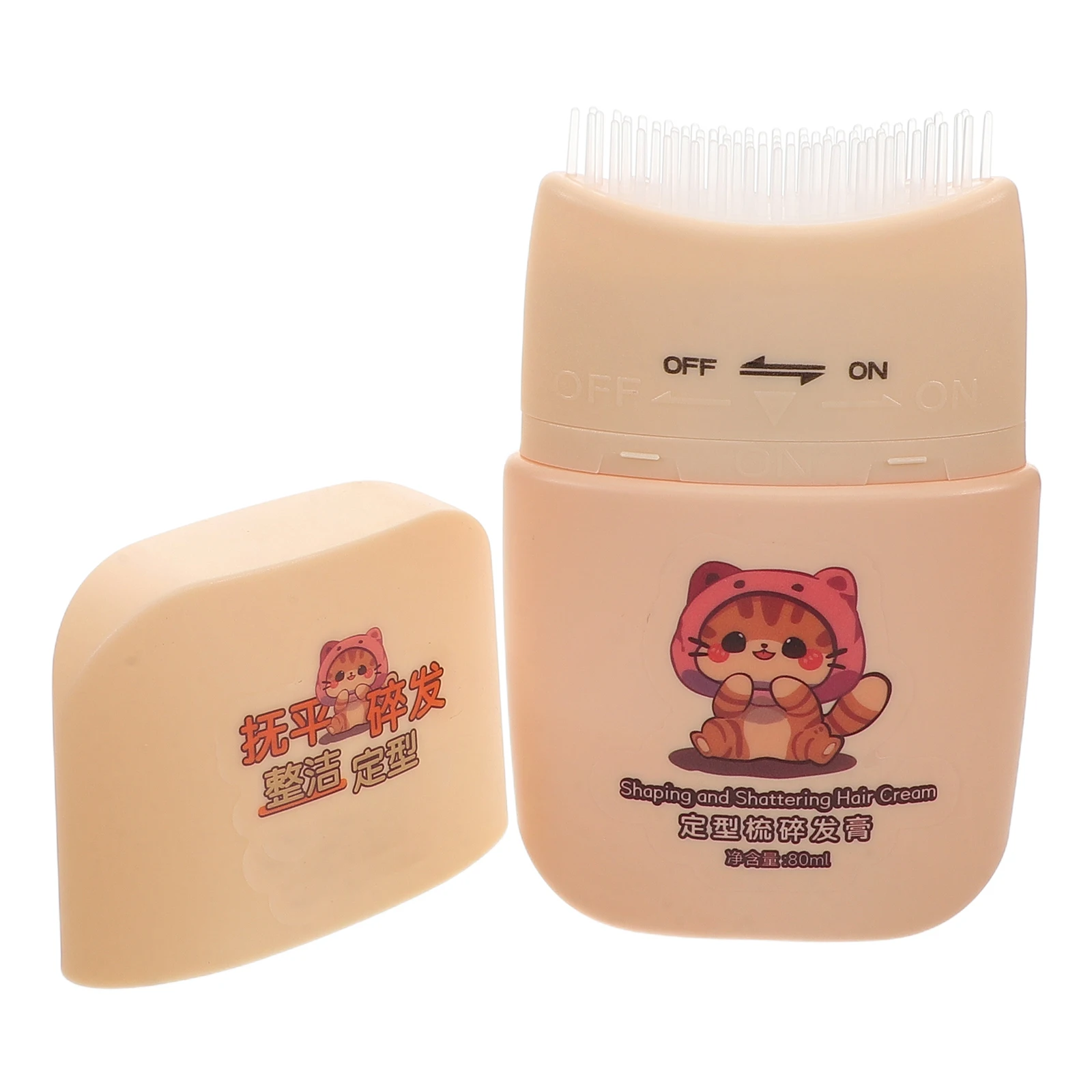 

Children Hair Gel Beige Flyaway Control Non-Greasy Taming Stick Smooth Braiding Styling Cream Kids Hair Pomade