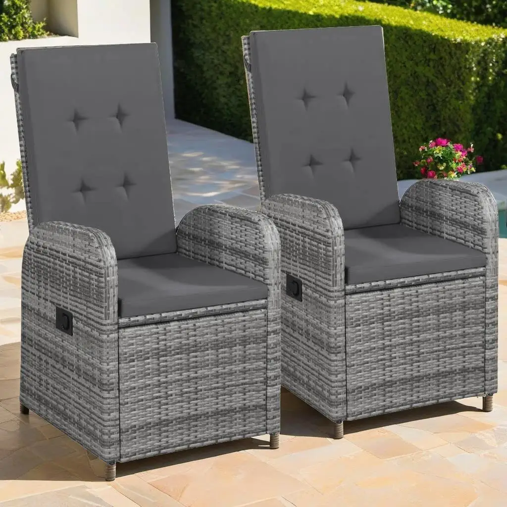 5-Piece Gray Patio Dining Set with Cushions - Outdoor Furniture for Garden & Balcony