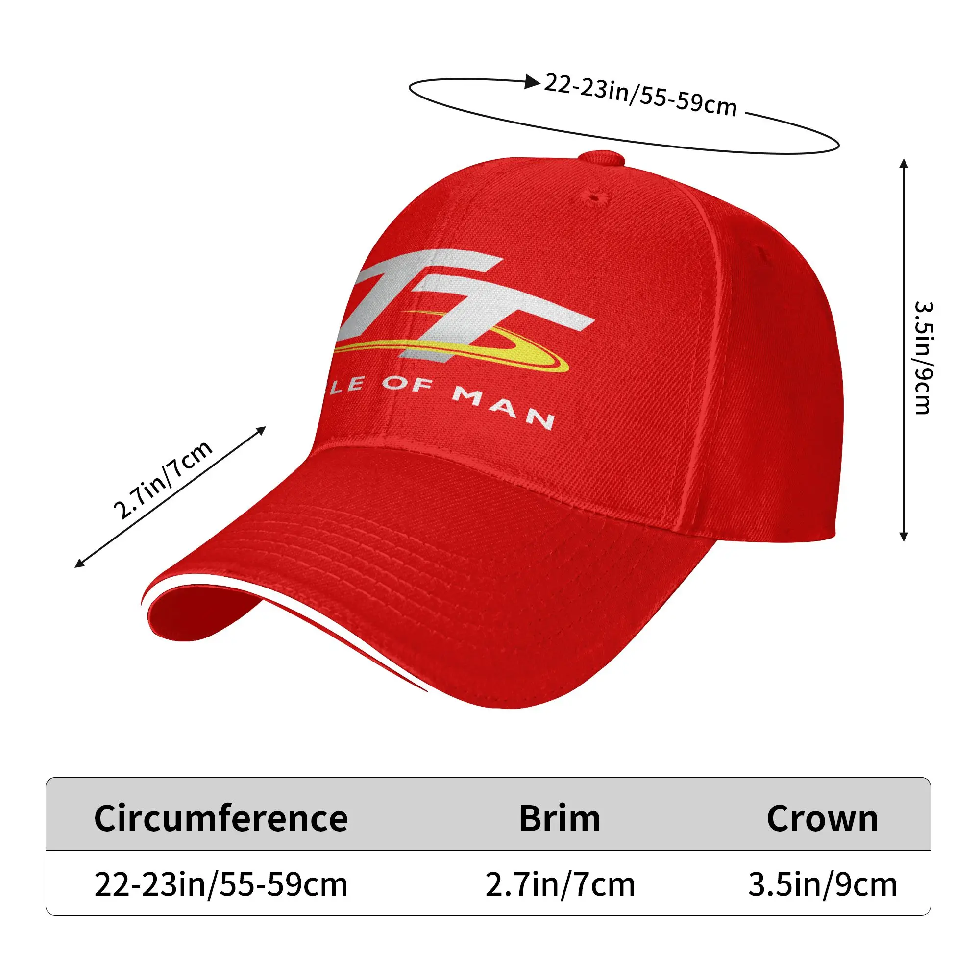 Isle of Man TT Baseball Cap  Stylish Men Adult Hip Hop Hats Sun Visor Design Hiking Fishing Baseball Caps Gift Idea