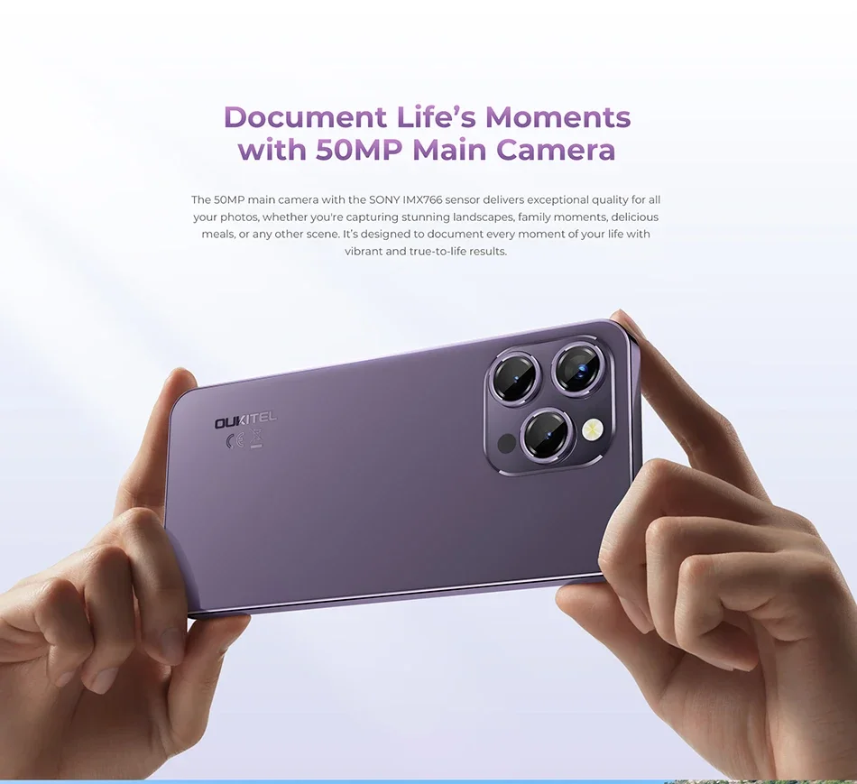 OUKITEL P1 Smartphone Global Version 6.7'' AMOLED Display 8GB RAM