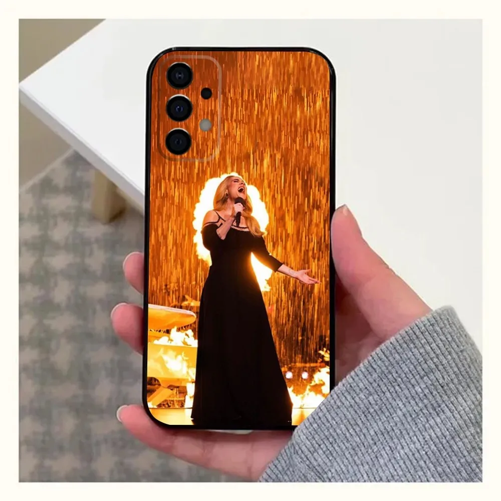 Singer A-Adele Phone Case For Samsung Galaxy A13,A21s,A22,A31,A32,A52,A53,A71,A80,A91 Soft Black Cover