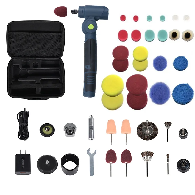 220V Mini Cordless Foldable Battery Dual Action Polisher for Car Automotive Polishing Machine