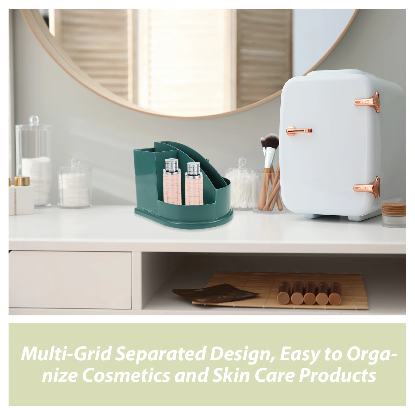 

Makeup Storage Holder Organizer Spacious Desktop Organizer for Lipsticks Perfume Brush Storage Box Bedroom