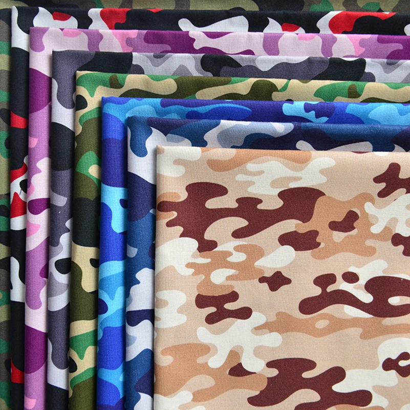 Camouflage Fabric Cotton for Sewing Military Training Field Uniform DIY Handmade by Half Meter