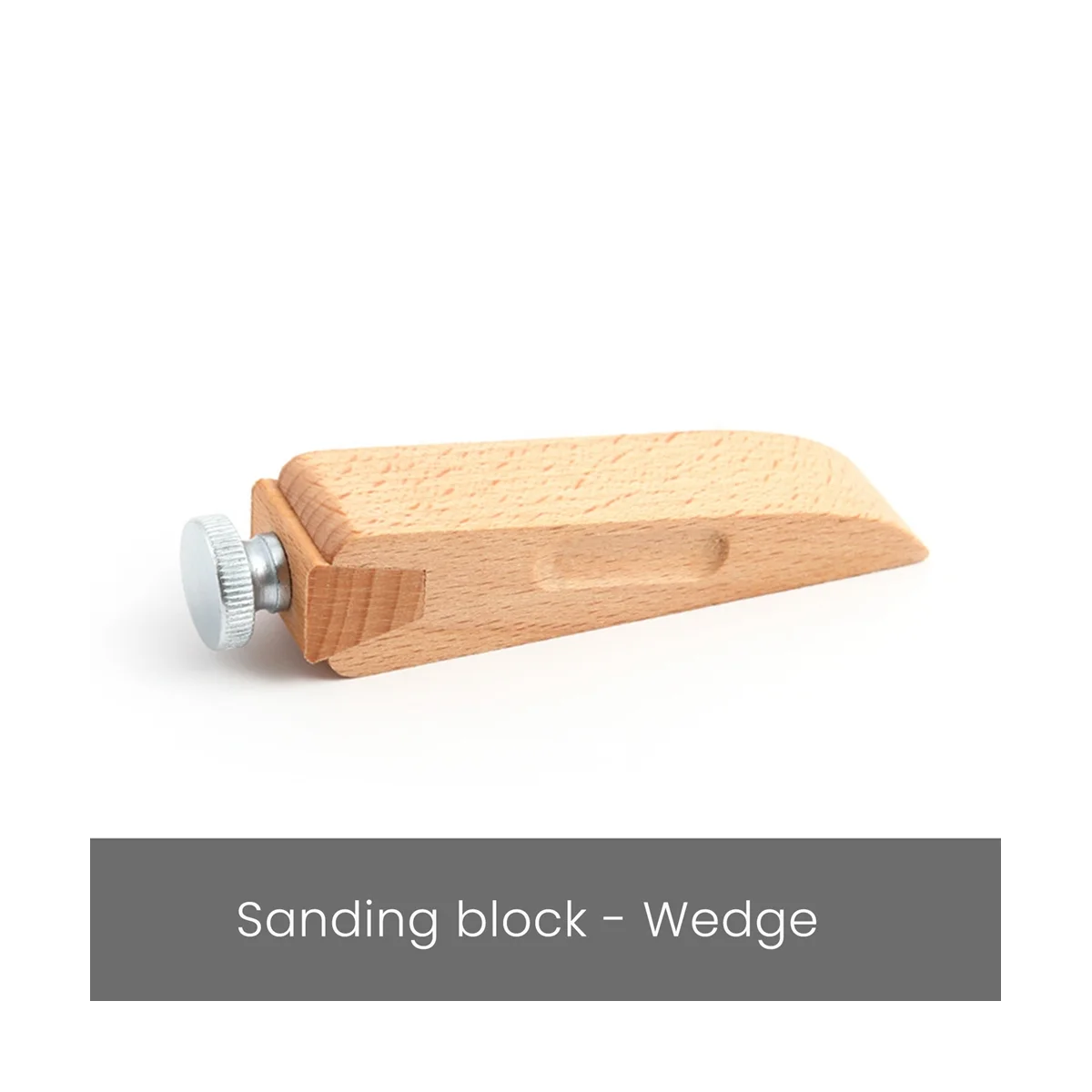 3Pcs Wooden Sandpaper Block Set Square Bevel Wedge Hand Sanding Block Handmade Leather Edge Grinding Polishing Tool