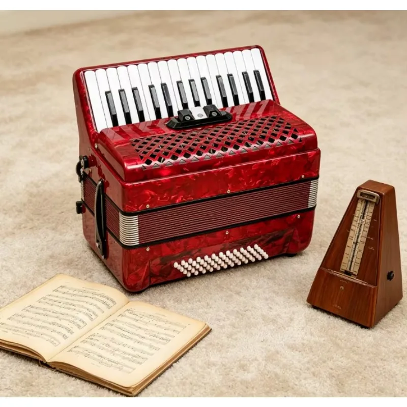 30 Keys 60 Bass Compact Accordion With Smooth Keys for Music Enthusiasts