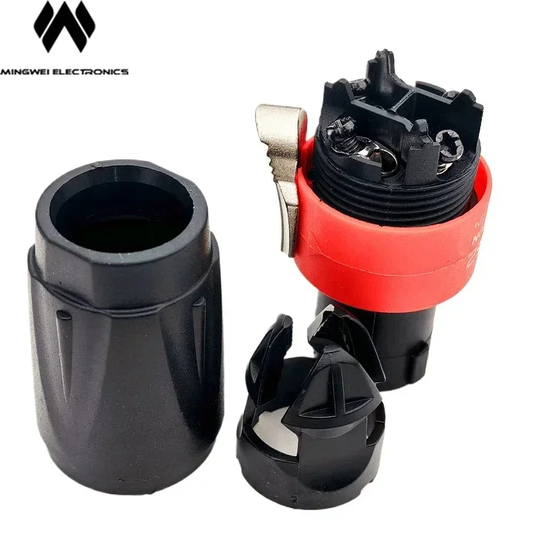 

Red Color 4PCS NL4FX Professional Pure Copper Four core Speaker Plug for Line Array Loudspeaker Connection