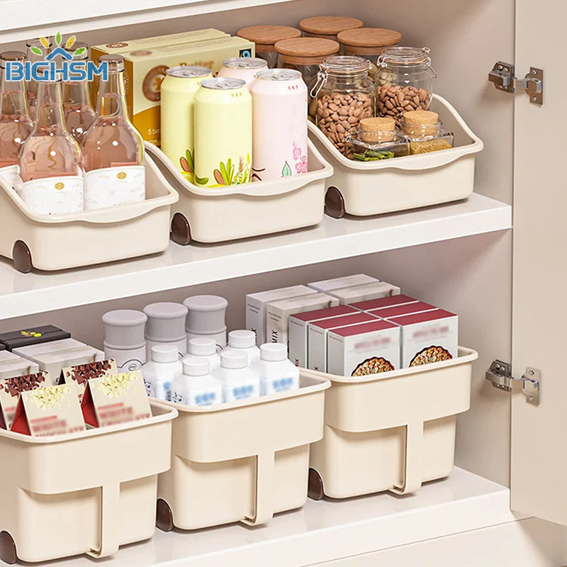 Custodia per articoli vari da cucina con ruote Bottiglia di condimento Contenitore per barattolo Organizzatore per armadio da cucina Organizzatore per trucco