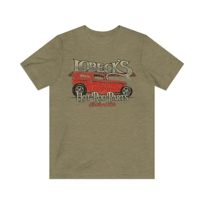 

Винтажная мужская футболка Lobeck's Hot Rod Parts 1973.