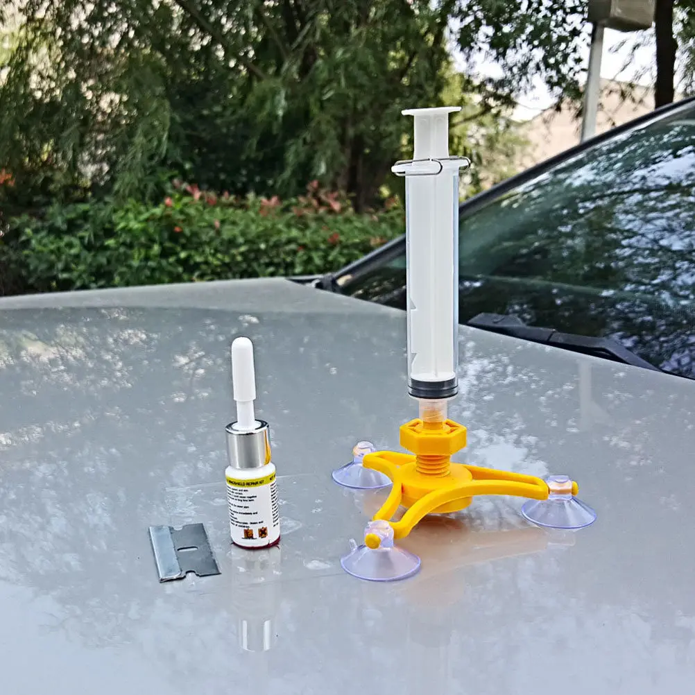 1Set Crack Repair Kit Imported Resin Fluid Prevents Spread Quick Windscreen Restore Kit for Car Windshield