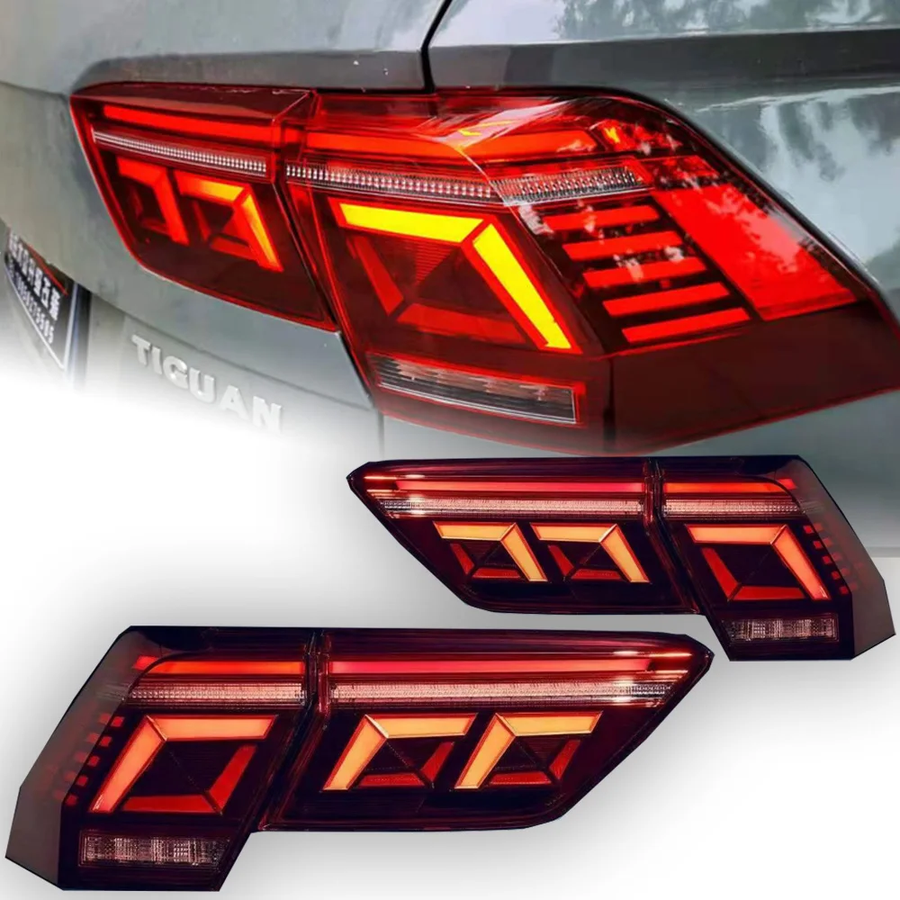 

Car Lights for VW Tiguan Led Tail Light 2016-2021 New Tiguan Rear Lamp DRL Dynamic Signal Reverse Automotive Accessories